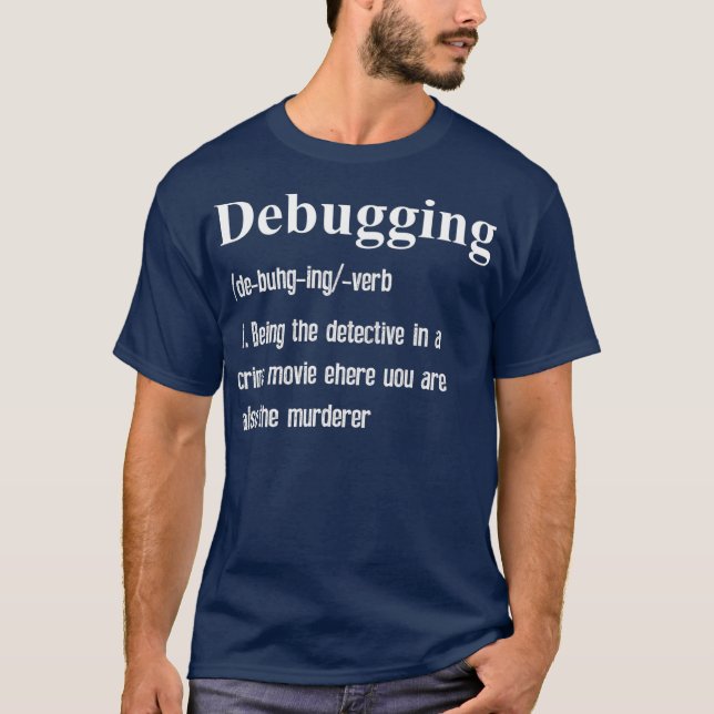 T-shirt Programmateur De Codage Nouveauté Défense De (Devant)