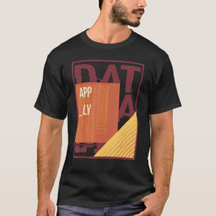 T-shirt Programmateur de Geek de Glitch Binary Code Rétro