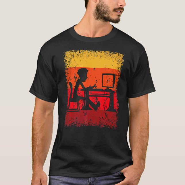 T-shirt Programmateur de travail de bureau Programmation H (Devant)