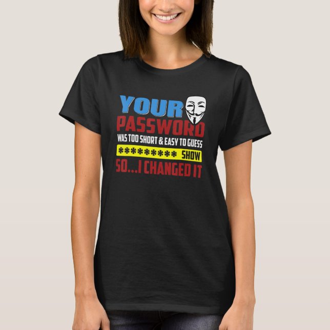 T-shirt Programmateur informatique Nerd Hacking Hacker M (Devant)