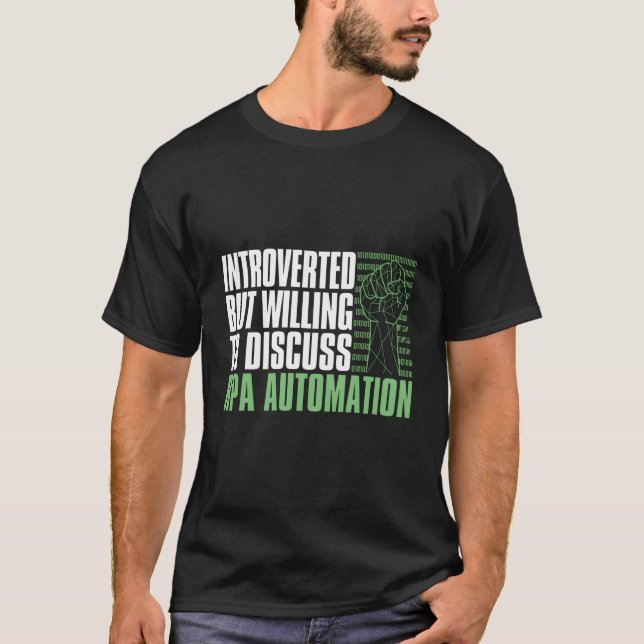 T-shirt Programmateur Introverted Programmer - Rpa Dev (Devant)