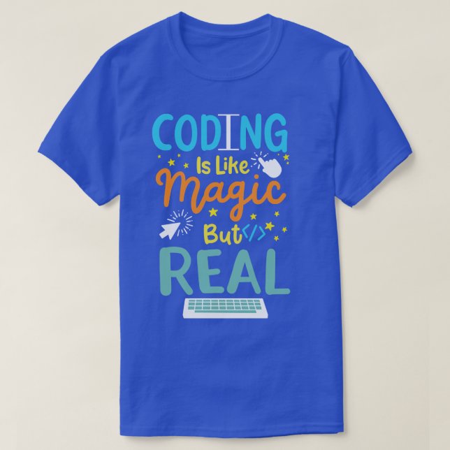 T-shirt Programmation de codage de code (Design devant)