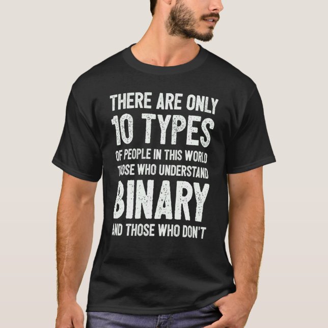 T-shirt Programmation De Codage De Code Binaire Informatiq (Devant)