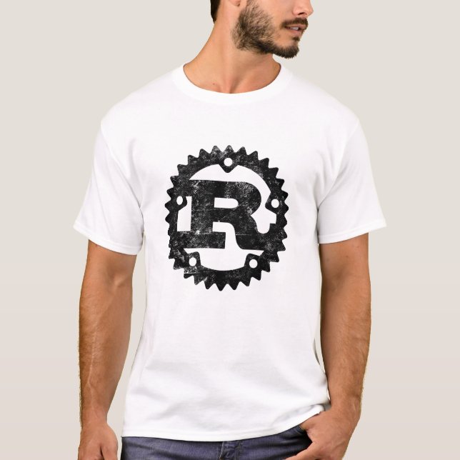 T-shirt Programmation de rouille Design de langage en détr (Devant)