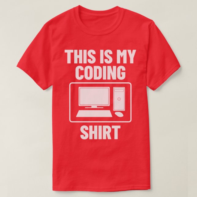 T-shirt Programmation informatique de codage (Design devant)