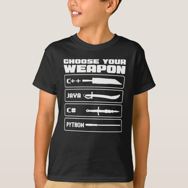 T-shirt Programmation Python, Programmeur, Coder (Devant)