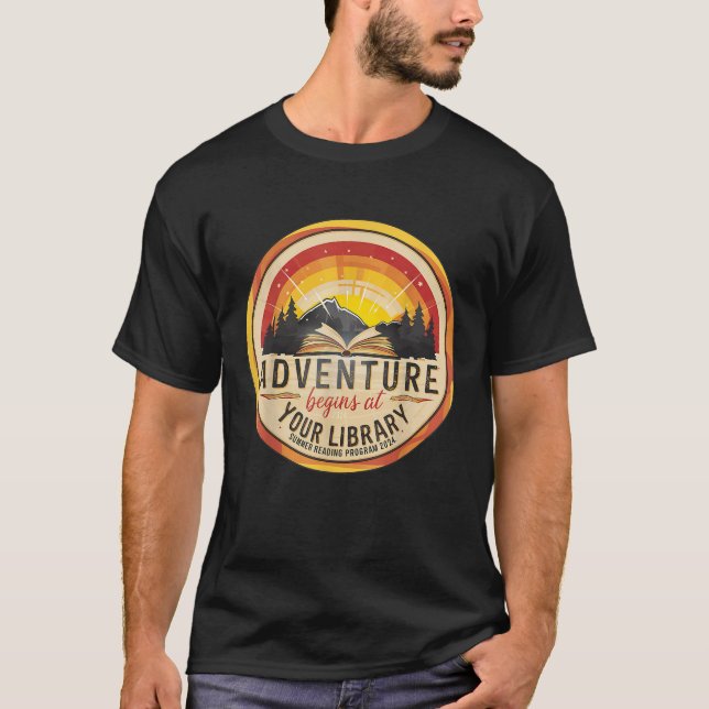 T-shirt Programme de lecture d'été 2024 L'aventure commenc (Devant)