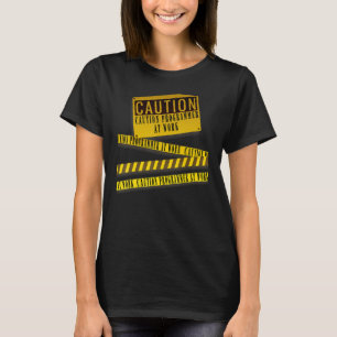 T-shirt Programme de mise en garde au travail Avertissemen