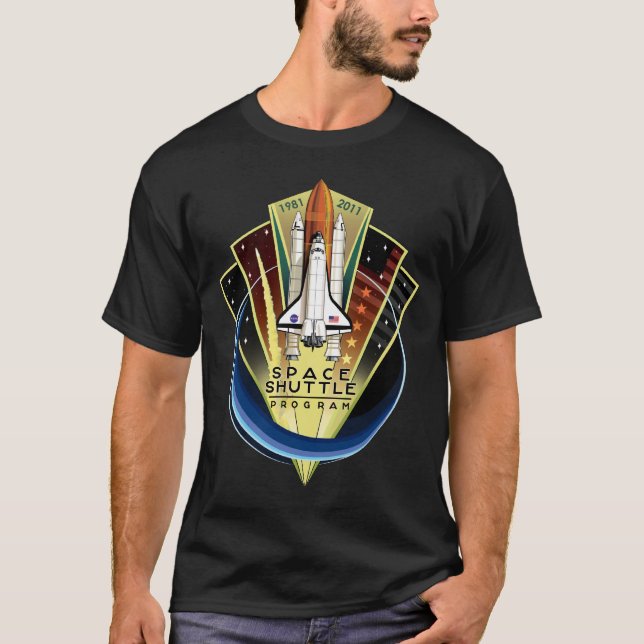T-shirt Programme de navette spatiale Patch commémoratif (Devant)