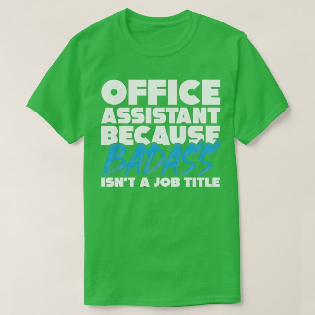 T-shirt Programme de travail de l'assistant de bureau (Design devant)