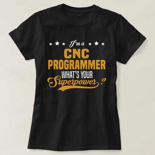 T-shirt Programmeur CNC (Design devant)