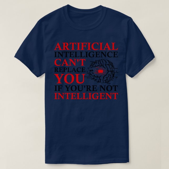 T-shirt Programmeur d'algorithme d'intelligence artificiel (Design devant)