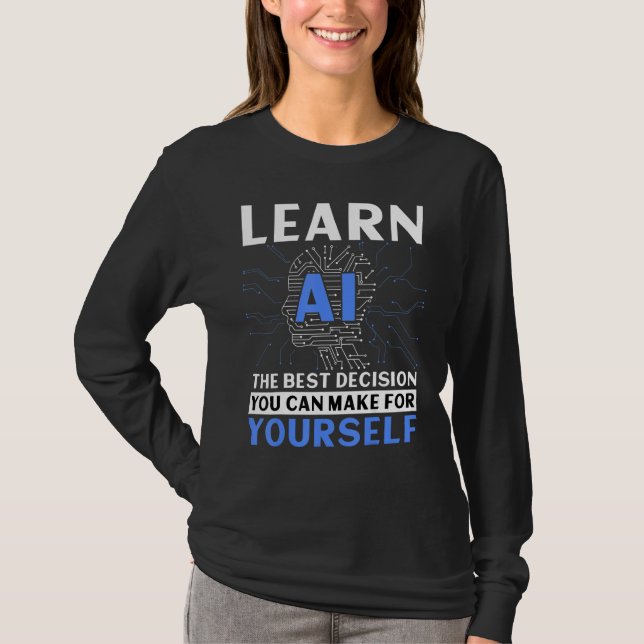 T-shirt Programmeur d'algorithme d'intelligence artificiel (Devant)
