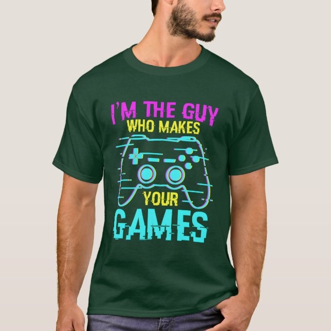 T-shirt Programmeur de jeu Dire cadeau (Devant)