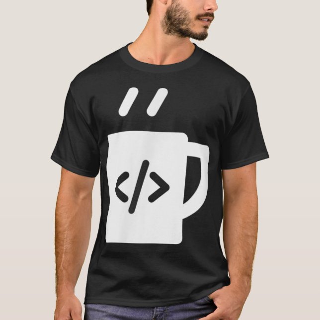 T-shirt Programmeur développeur de café JavaScript (Devant)