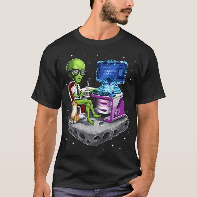 T-shirt Programmeur extraterrestre (Devant)