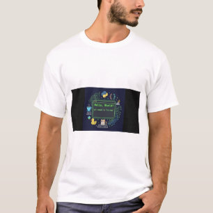T-Shirt Programmeur Hello World   Vie Quotidienne 
