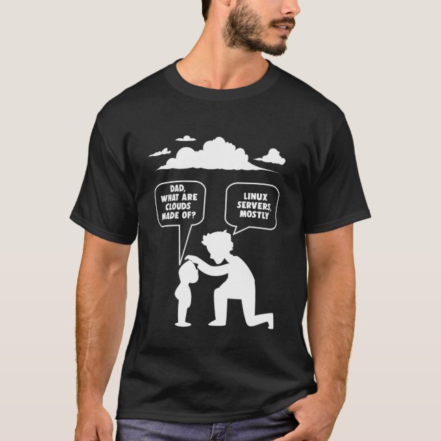 T-shirt Programmeur informatique développeur Linux Nerd (Devant)