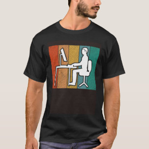 T-shirt Programmeur informatique vintage Gamer Programmeur