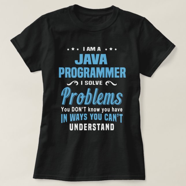 T-shirt Programmeur Java (Design devant)