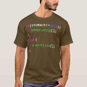 T-shirt Programmeurs Mode De Commande Pizza 26684839
