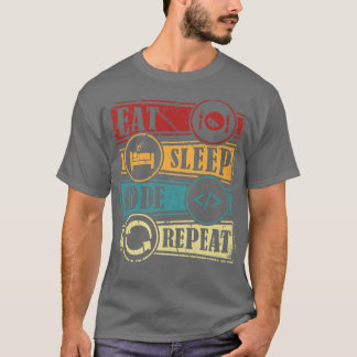 T-shirt Programming Computer Science Programmer Eat Code S