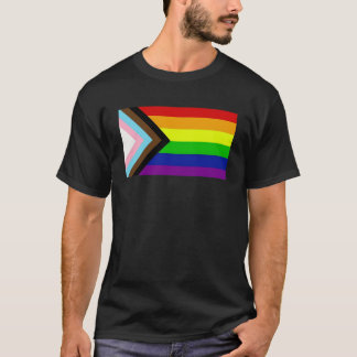 T-shirt Progrès Fierté Arc-en-ciel Indicateur pour l'inclu