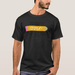 T-shirt Progrès Sur La Perfection Retour À L'École Kinderg