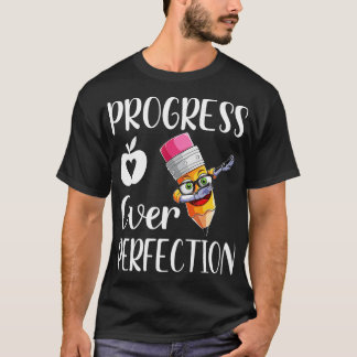 T-shirt Progrès sur l'enseignant de motivation (63)