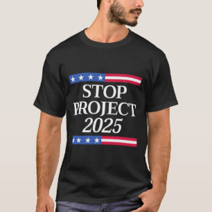 T-shirt Projet 2025 Anti Trump Drapeau américain Femmes po