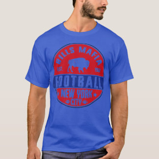 T-shirt Projet de loi Mafia New York Football Est 1960 Vin