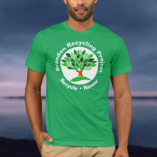 T-shirt Projet de recyclage. Recycler et renouveler.