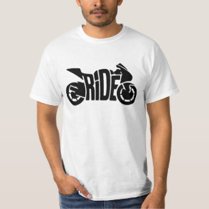 T-shirt Promenade à moto sportive