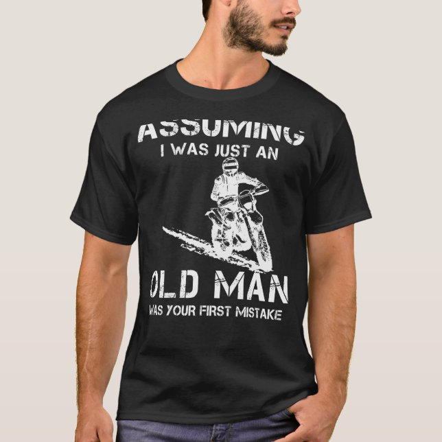 T-shirt Promenade dans le rire : Riding Tee qui défie l'âg (Devant)