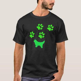 T-shirt Promenade de ~ de chien de Terre-Neuve partout je