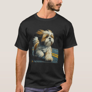 T-shirt Promenade de Shih Tzu pour les amoureux de chiens