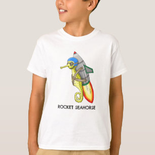 T-shirt Promenade en jetpack du cheval marin jaune