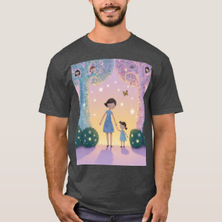 T-shirt Promenade Magique de Soirée avec Maman caesium vin