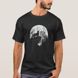 T-shirt Promenade nocturne de la race de chien Retriever d
