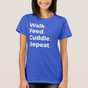 T-shirt Promenade Nourrir Câlins Répéter Conception Amoure