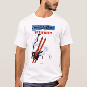 T-shirt Promo en bois de skis de Splitkein d'insecte