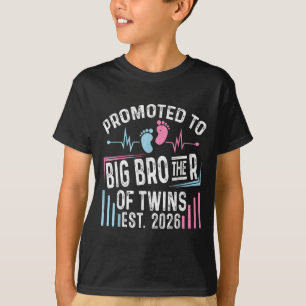 T-shirt Promoté À Big Brother Of Twins Est 2026 Baby Sho