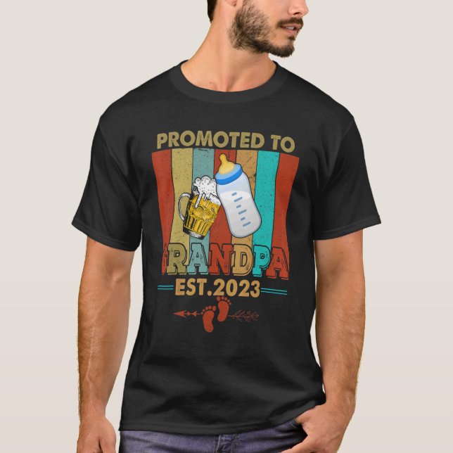 T-shirt Promoté À Grand-Père Est 2023 Nouveau Grand-Père P (Devant)
