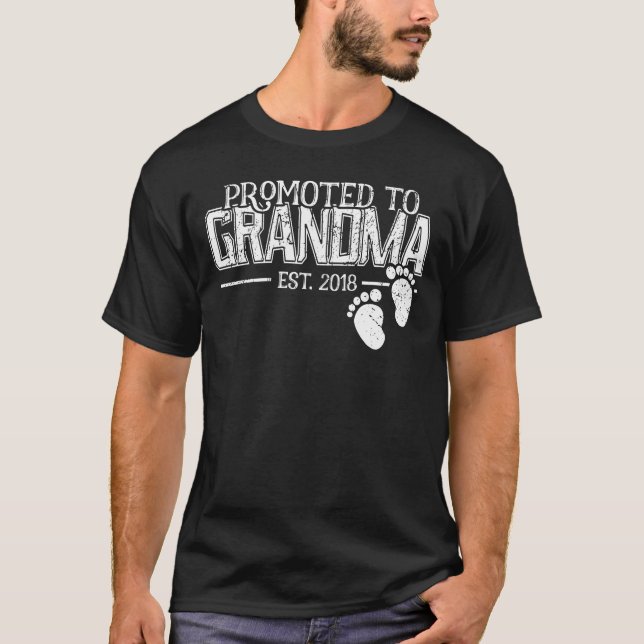 T-shirt Promoté au cadeau de Faire-part de grossesse de gr (Devant)