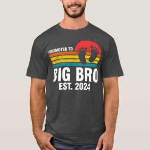 T-shirt Promoted Big Bro 2024 Vintage Brother