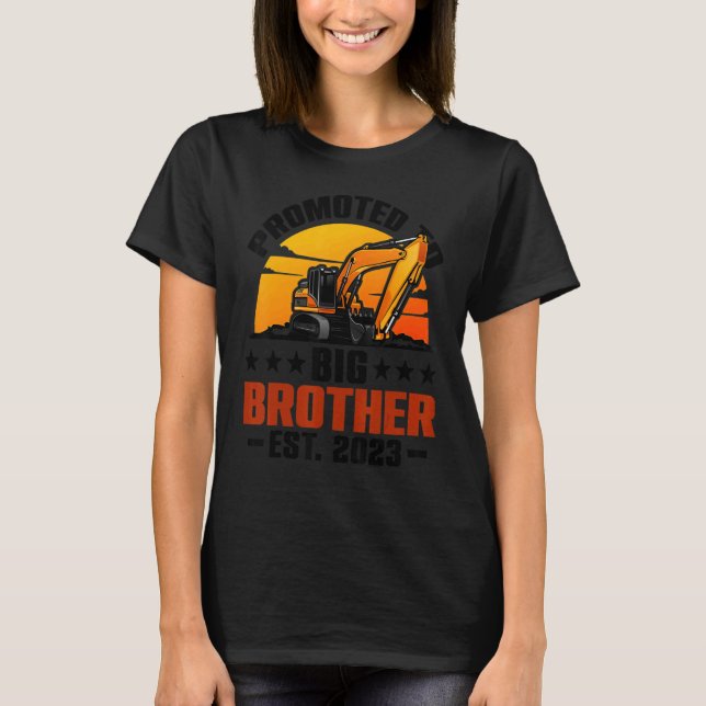 T-shirt Promoted To Big Bro 2023 Leveled Up To Big Brother (Devant)