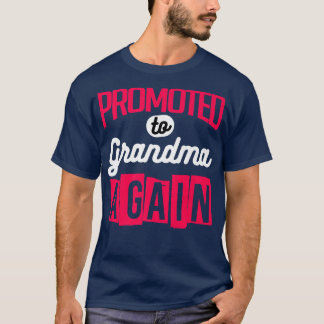 T-shirt Promoted To Grandpa Again Baby Designs For Pregnan
