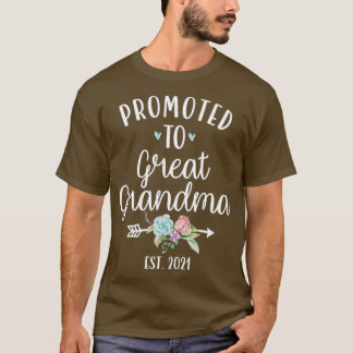 T-shirt Promoted To Great Grandma 2021 Pregnancy Reveal