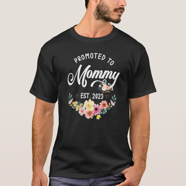 T-shirt Promoted To Mommy 2023 New Mom 2023 (Devant)