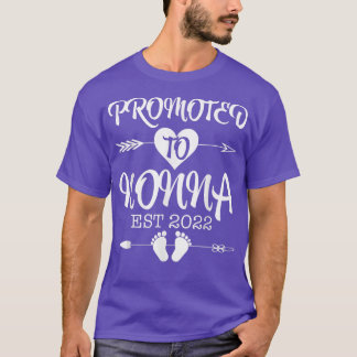 T-shirt Promoted To Nonna EST 2022 Pregnancy Reveal